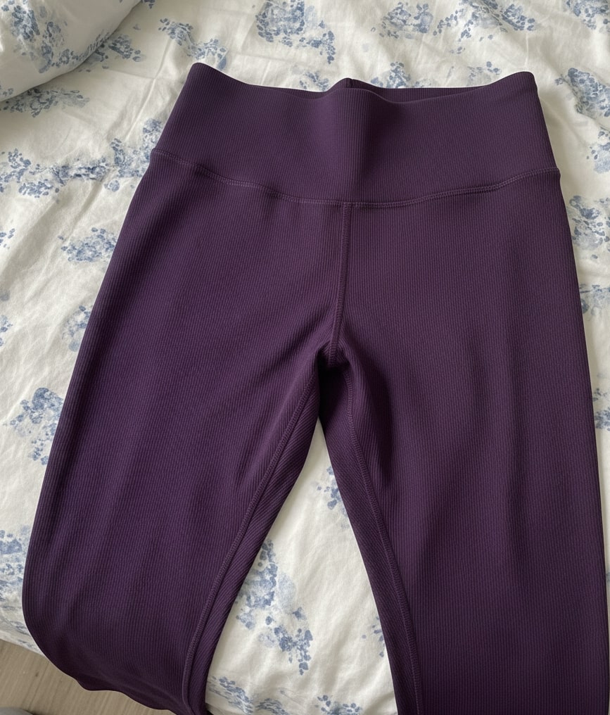 Photo of dark purple leggings